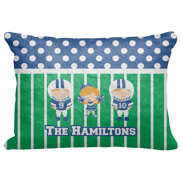 Custom Football Decorative Baby Pillowcase - 16"x12" (Personalized)