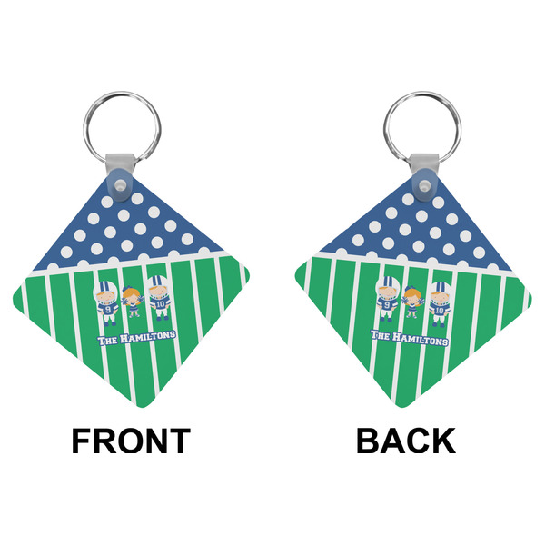 Football Diamond Keychain (Front + Back)