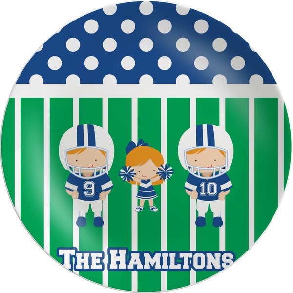 Custom Football Melamine Plate (Personalized)