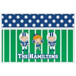Football Laminated Placemat w/ Multiple Names