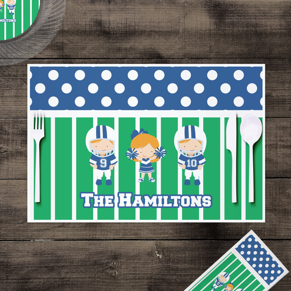 Football Disposable Paper Placemat - In Context