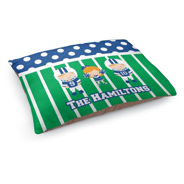 Custom Football Dog Bed - Medium w/ Multiple Names