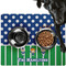 Football Dog Food Mat - Large LIFESTYLE