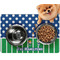 Football Dog Food Mat - Small LIFESTYLE