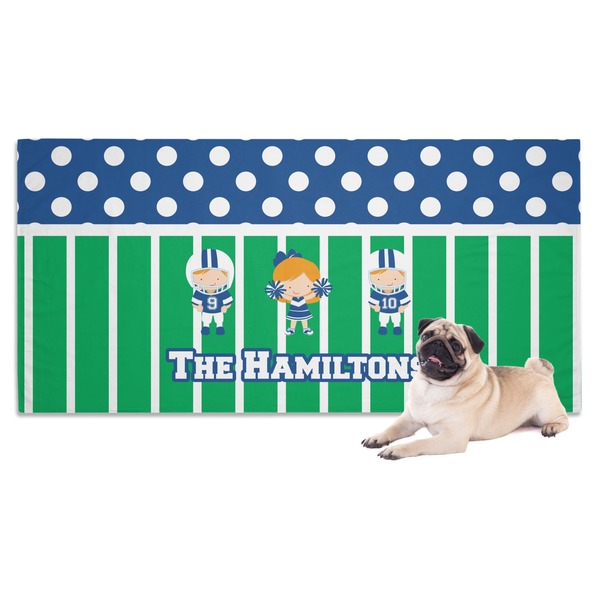 Custom Football Dog Towel (Personalized)