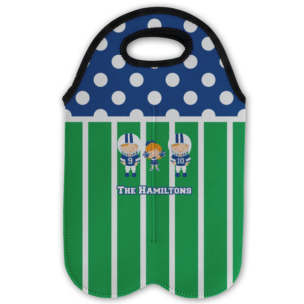Football Double Wine Tote - Flat (new)