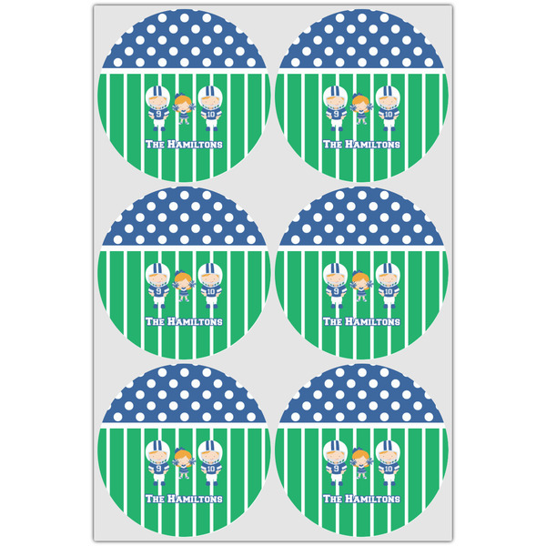 Football Drink Topper - Large - Set of 6