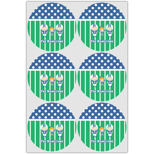 Football Drink Topper - XLarge - Set of 6