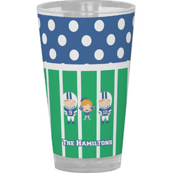Football Pint Glass - Full Color (Personalized)