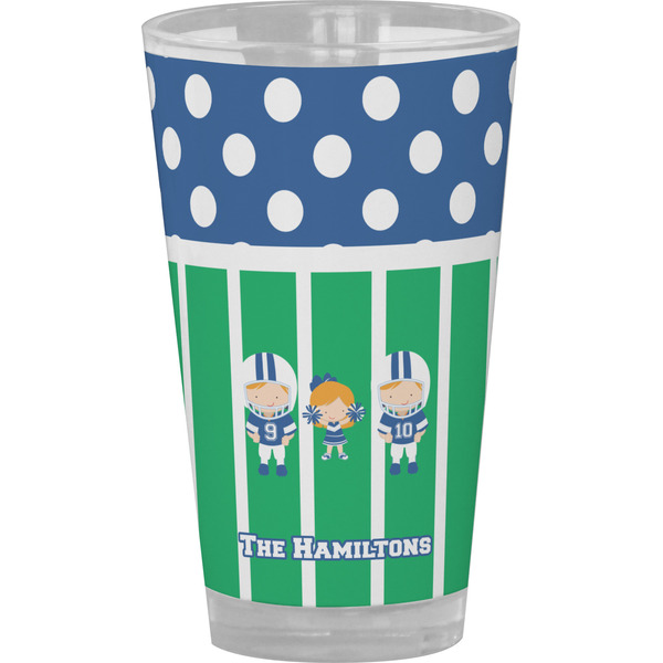 Custom Football Pint Glass - Full Color (Personalized)
