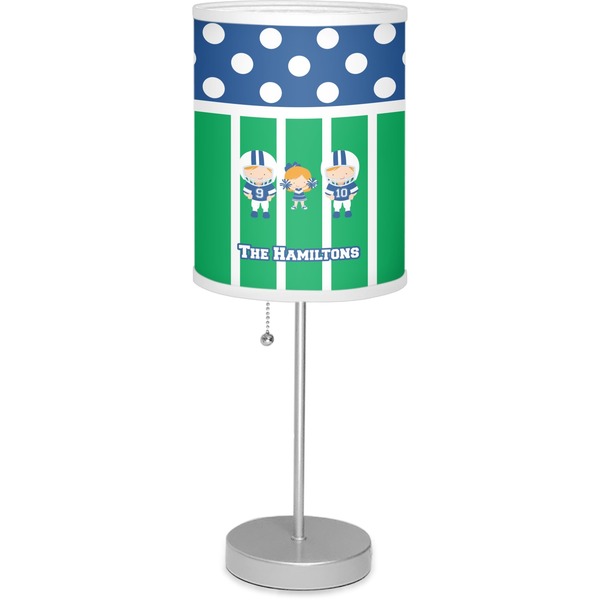 Custom Football 7" Drum Lamp with Shade Polyester (Personalized)