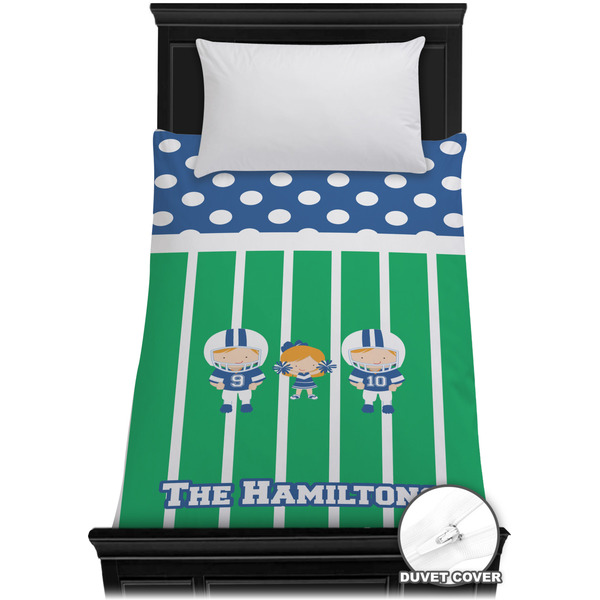Custom Football Duvet Cover - Twin XL (Personalized)