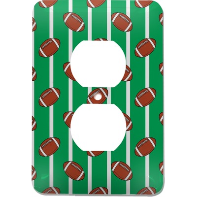 Football Electric Outlet Plate (Personalized)