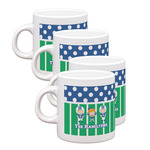 Football Single Shot Espresso Cups - Set of 4 (Personalized)