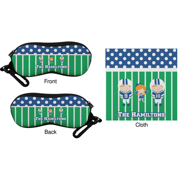 Football Eyeglass Case & Cloth (Approval)
