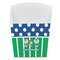 Football French Fry Favor Box - Front View