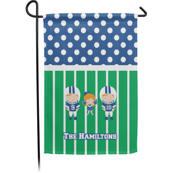 Custom Football Small Garden Flag - Single Sided w/ Multiple Names