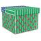 Football Gift Boxes with Lid - Canvas Wrapped - X-Large - Front/Main