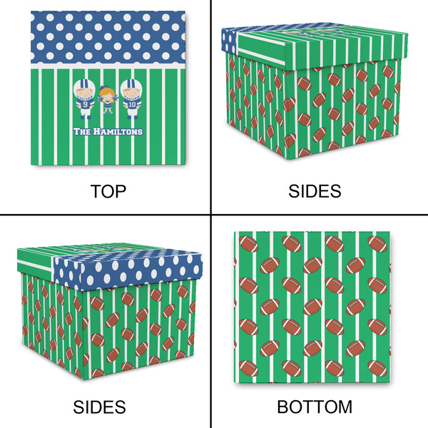 Football Gift Boxes with Lid - Canvas Wrapped - XX-Large - Approval