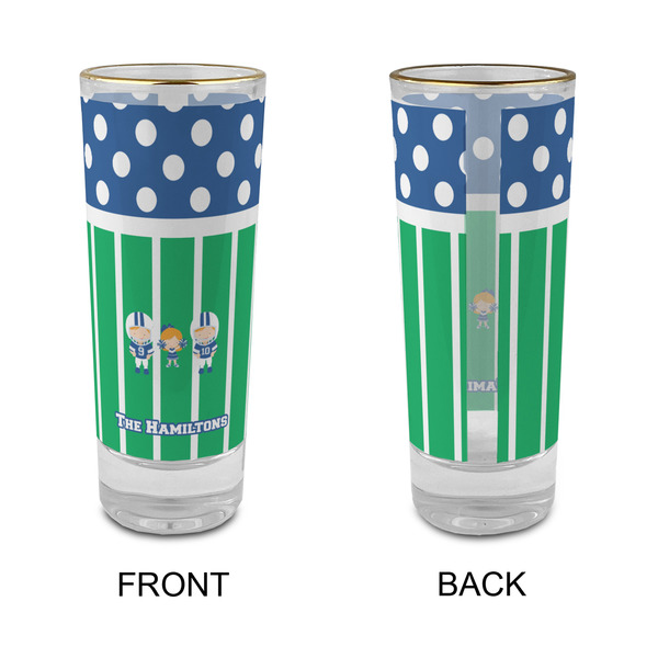 Football Glass Shot Glass - 2 oz - Single - APPROVAL