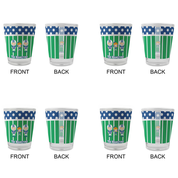 Football Glass Shot Glass - Standard - Set of 4 - APPROVAL