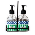 Football Glass Soap & Lotion Bottles (Personalized)