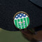 Football Golf Ball Marker Hat Clip - Gold - On Hat