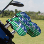 Football Golf Club Iron Cover - Set of 9 (Personalized)
