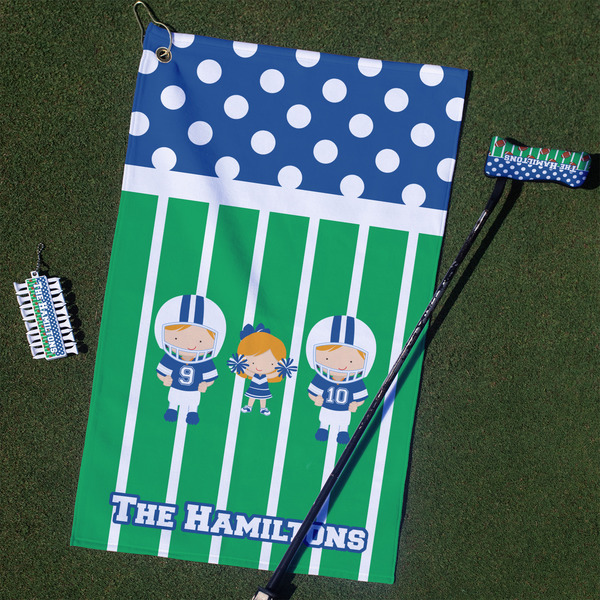 Custom Football Golf Towel Gift Set (Personalized)