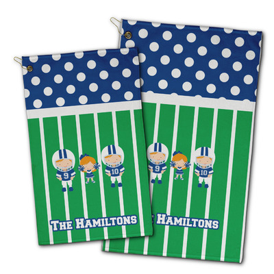 Football Golf Towel - Poly-Cotton Blend w/ Multiple Names