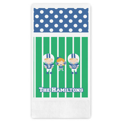 Football Guest Napkins - Full Color - Embossed Edge (Personalized)