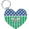 Football Heart Keychain (Personalized)
