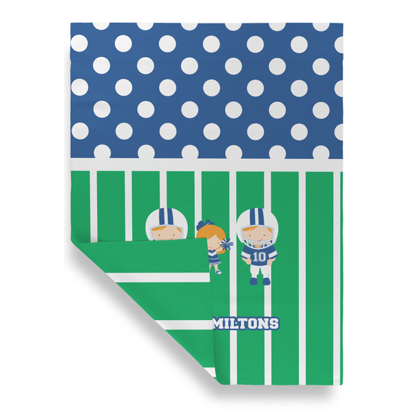 Football House Flags - Double Sided - FRONT FOLDED