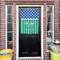 Football House Flags - Double Sided - (Over the door) LIFESTYLE