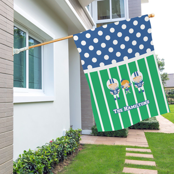 Football House Flags - Single Sided - LIFESTYLE