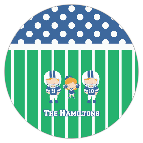 Football Icing Circle - Large - Single