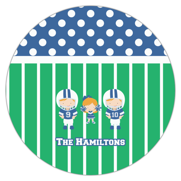 Football Icing Circle - Medium - Single