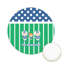Football Printed Cookie Topper - 2.15" (Personalized)