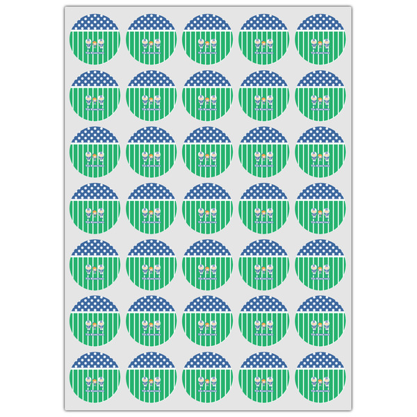 Football Icing Circle - XSmall - Set of 35