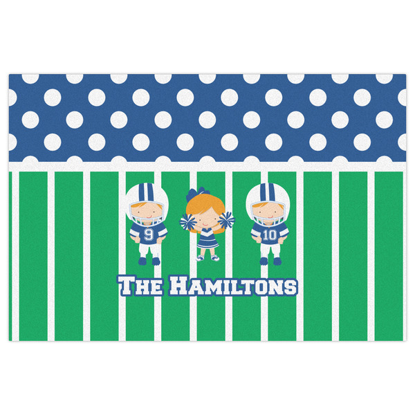 Football Indoor / Outdoor Rug - 2'x3' - Front Flat
