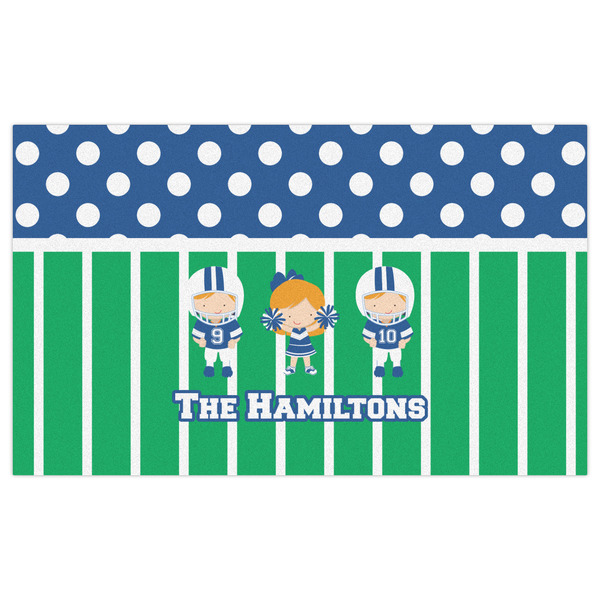 Football Indoor / Outdoor Rug - 3'x5' - Front Flat