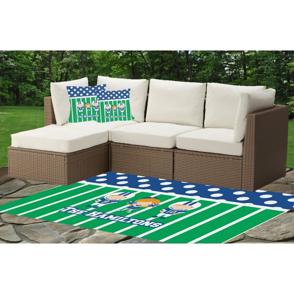 Football Outdoor Mat & Cushions