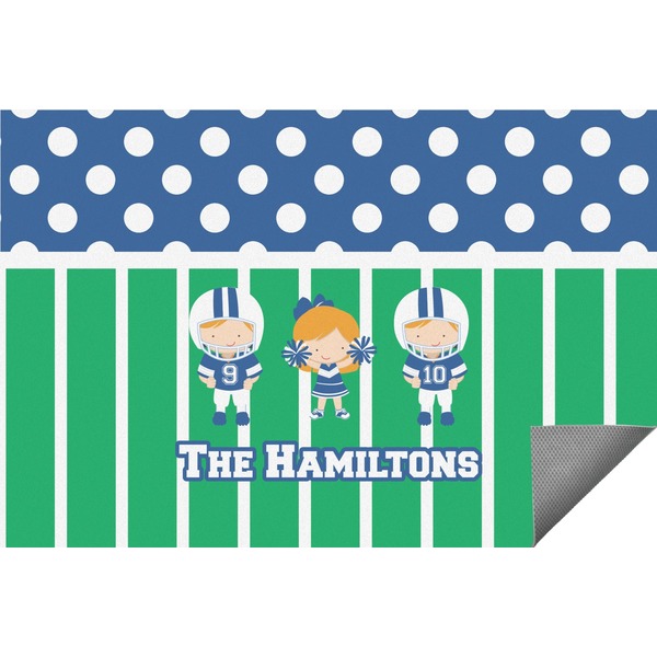 Custom Football Indoor / Outdoor Rug - 3'x5' (Personalized)