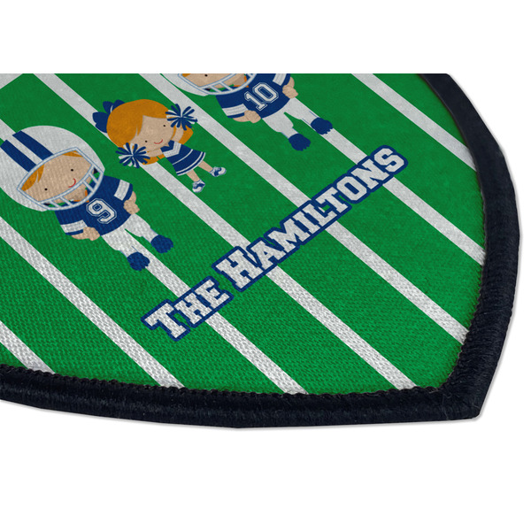 Football Iron on Shield 3 Detail