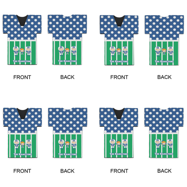 Football Jersey Bottle Cooler - Set of 4 - APPROVAL