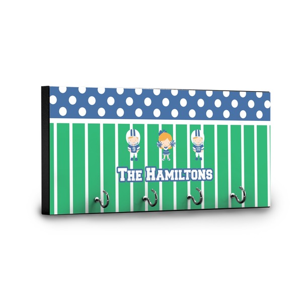 Football Key Hanger - Front View with Hooks