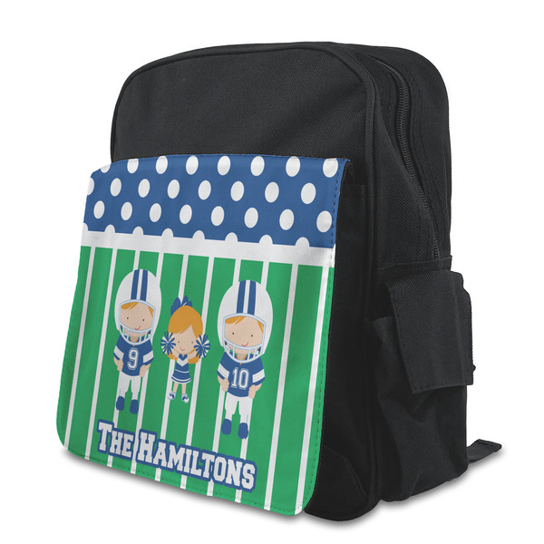 Custom Football Preschool Backpack (Personalized)