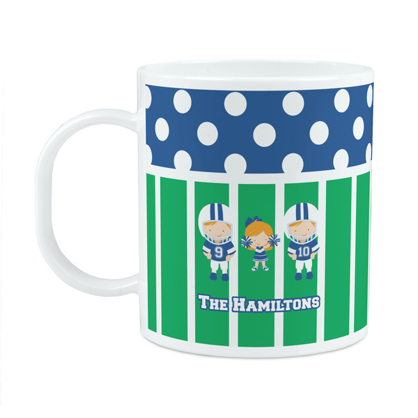 Custom Football Plastic Kids Mug (Personalized)