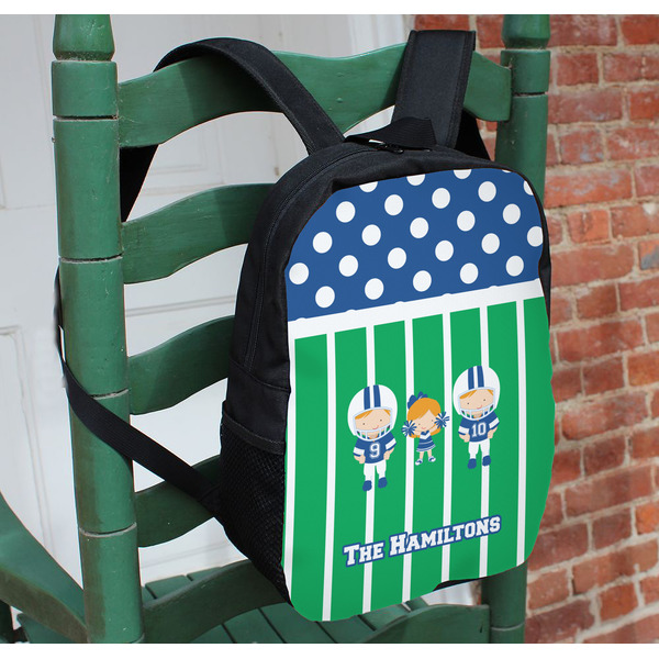 Football Kids Backpack - In Context