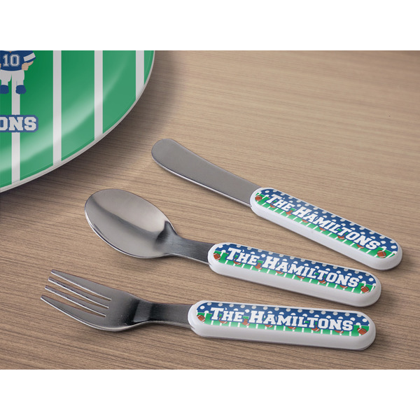 Football Kids Flatware w/ Plate